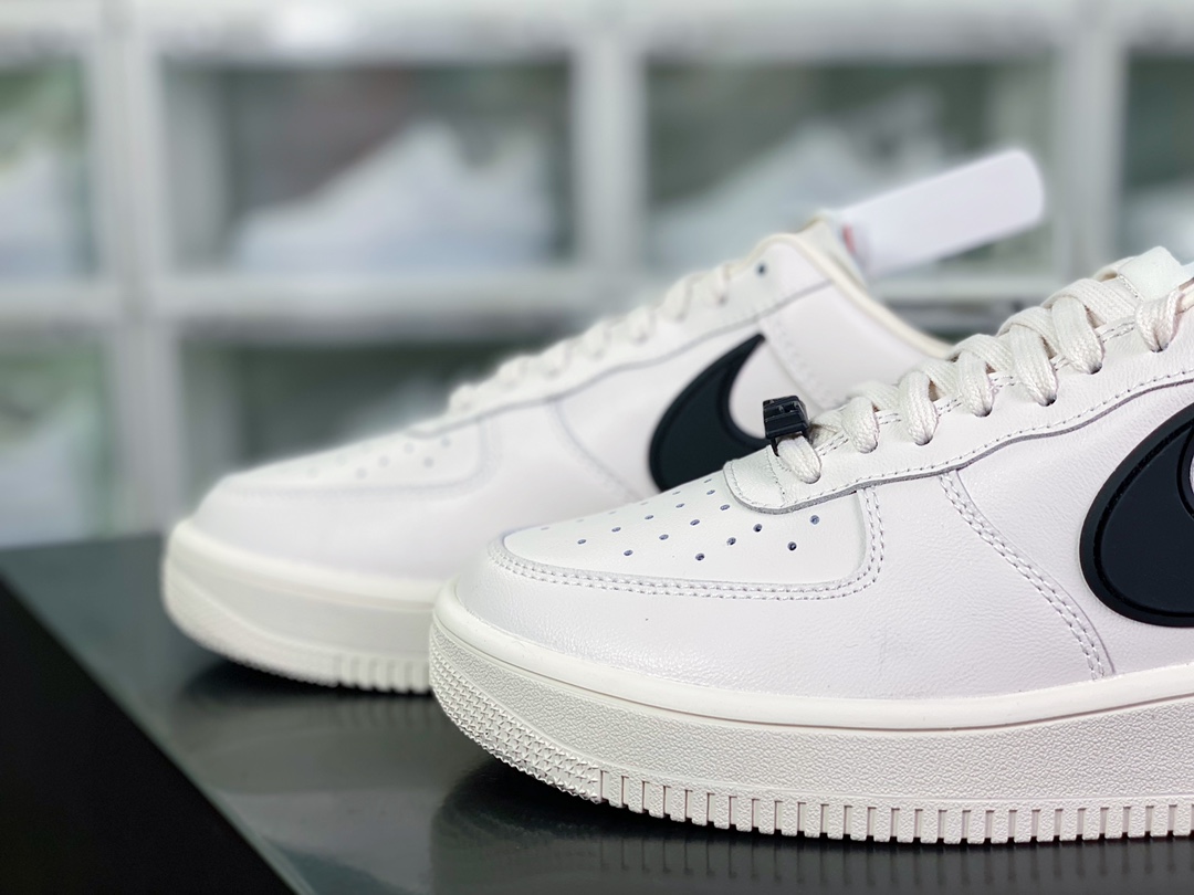 AMBUSH X Nike Air Force 1 Low SP ”Black/White” Air Force No. 1 Shoes ”Co-branded Black and White Hook” DV3464-001