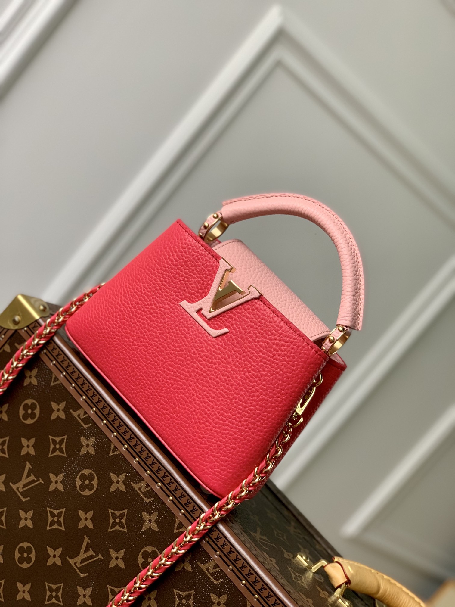 Louis Vuitton LV Capucines Replica
 Bags Handbags Red Taurillon Mini M21689