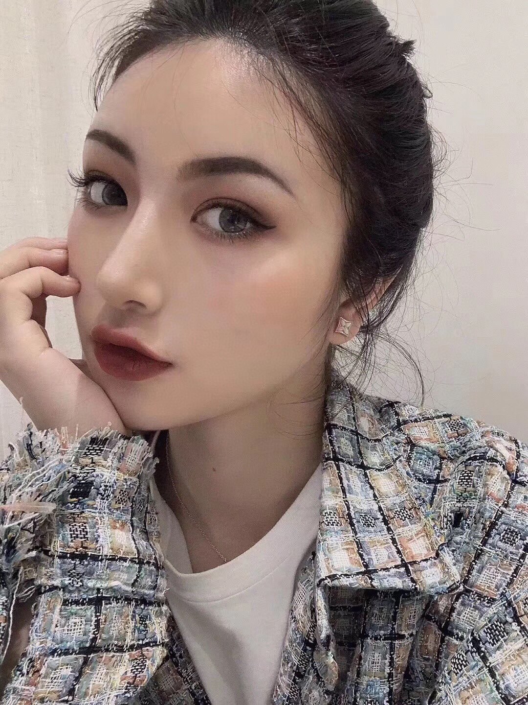 👑Lv 路易威登 四叶草不对称耳钉 日常百搭 经典款老花 超美腻 专柜不够卖的款 精选德国进口s925纯