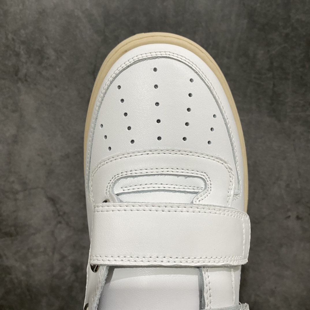 ACNE Velcro smiley face white shoes made by Dongguan factory