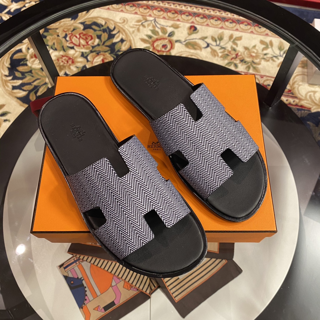 Hermès Herme℃愛玛士 万年 男士 H拖鞋