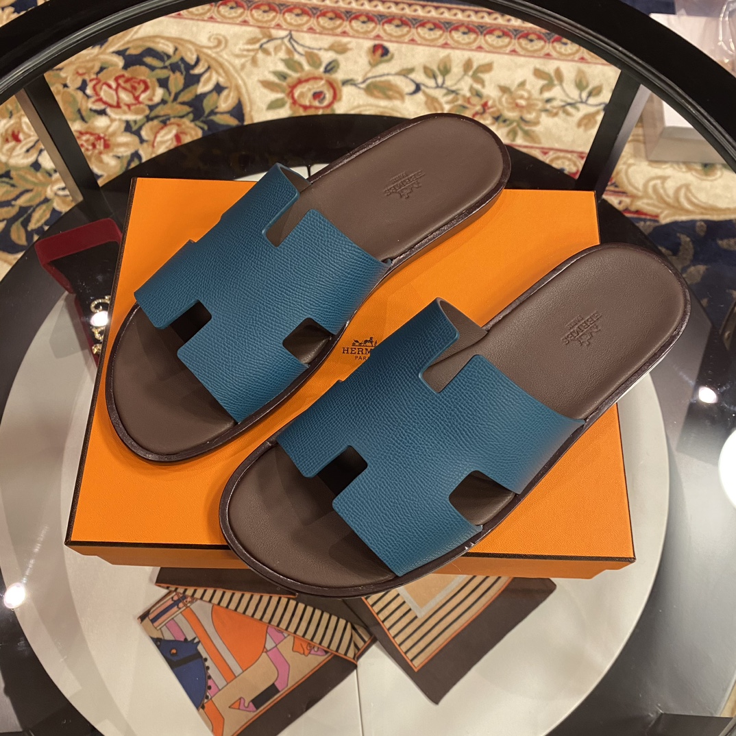 Hermès Herme℃愛玛士 万年 男士 H拖鞋