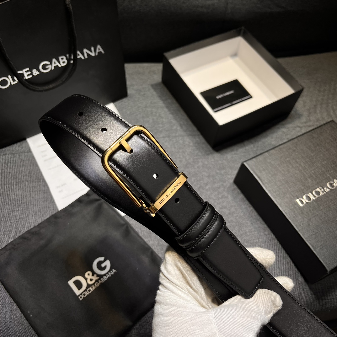 “Custom-Made Ostrich Striped Man’s Belt, 3.5cm Wide, High-Quality Real Material” - 图片 7