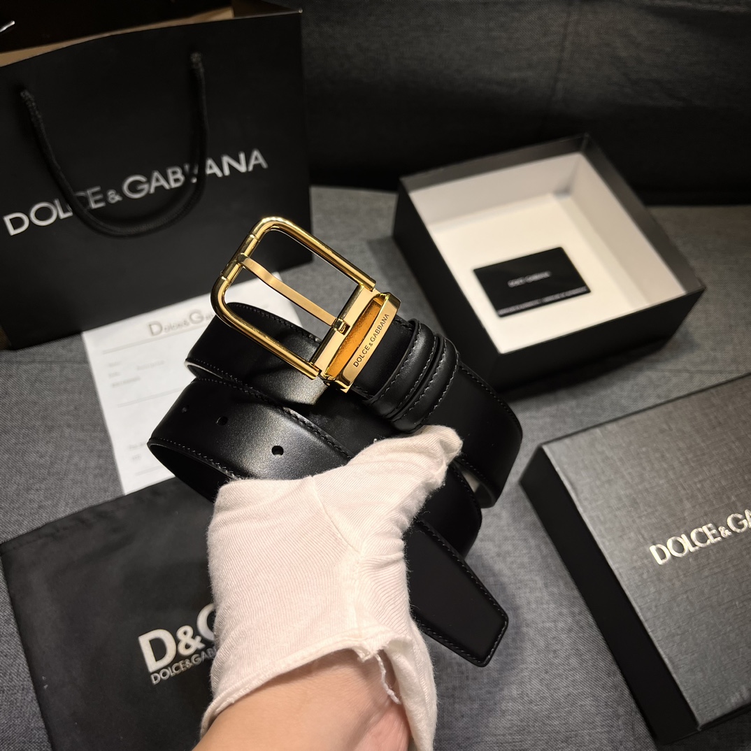 “Custom-Made Ostrich Striped Man’s Belt, 3.5cm Wide, High-Quality Real Material” - 图片 8