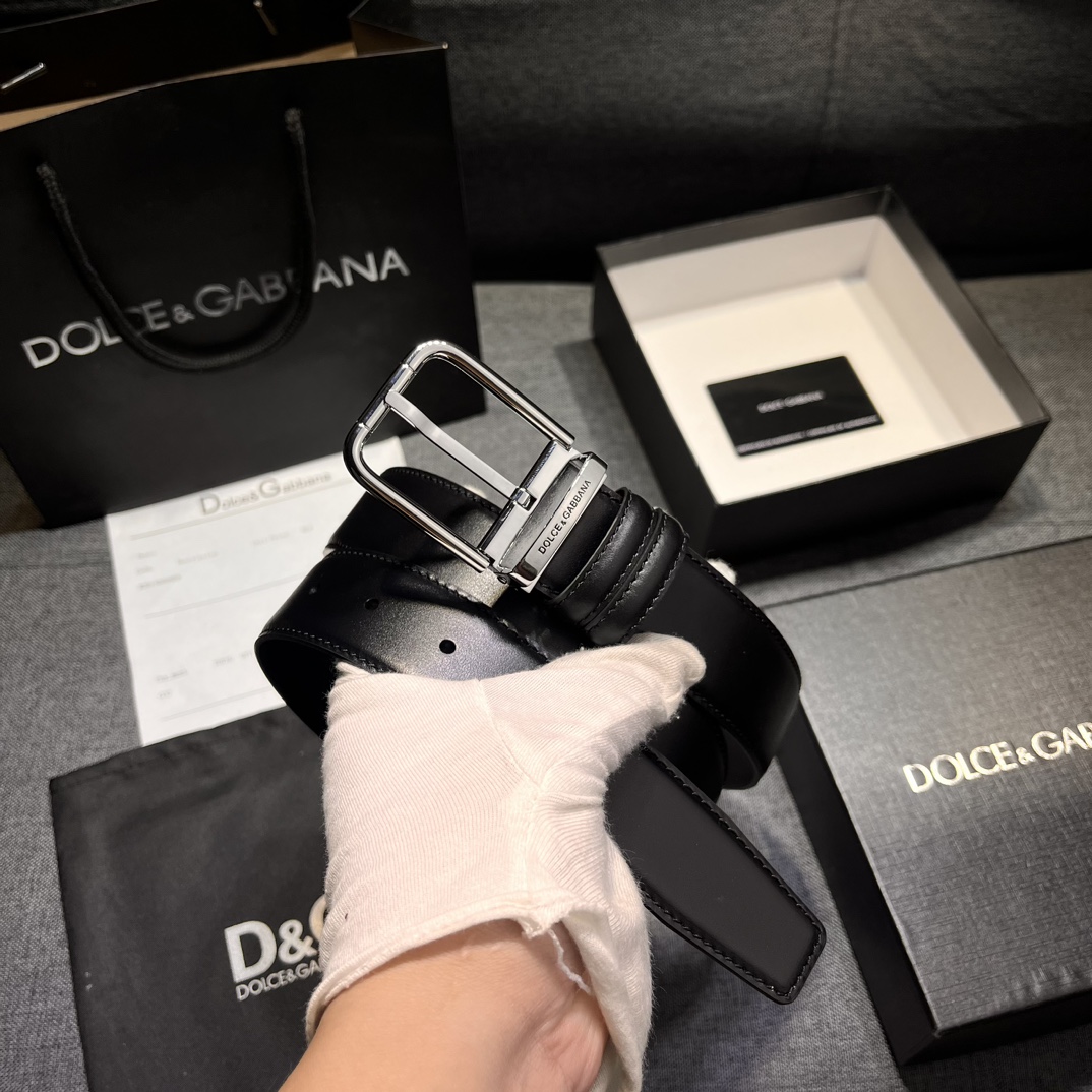 “Custom-Made Ostrich Striped Man’s Belt, 3.5cm Wide, High-Quality Real Material”