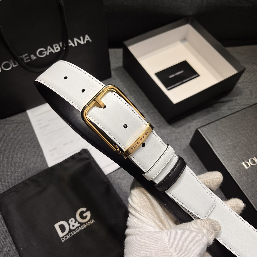 Custom-Made Ostrich Striped Men’s Belt: P506 Dugarbner, 3.5cm Wide, Double-Headed Buckle - 图片 7