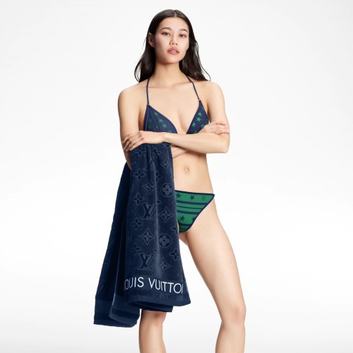 Louis Vuitton Vacation Beach Towel: Monogram Floral, Velour & Terry Cotton 1 Louis Vuitton Vacation Beach Towel: Monogram Floral, Velour & Terry Cotton