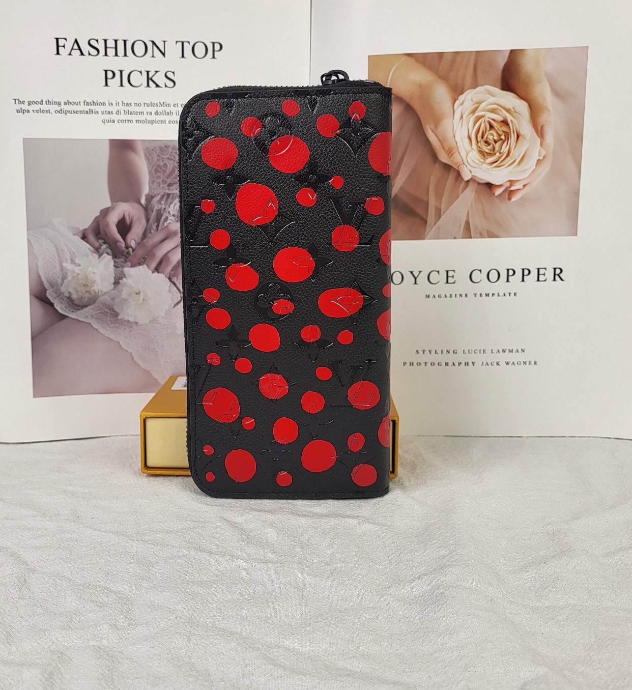 Close-up detail of the leather texture