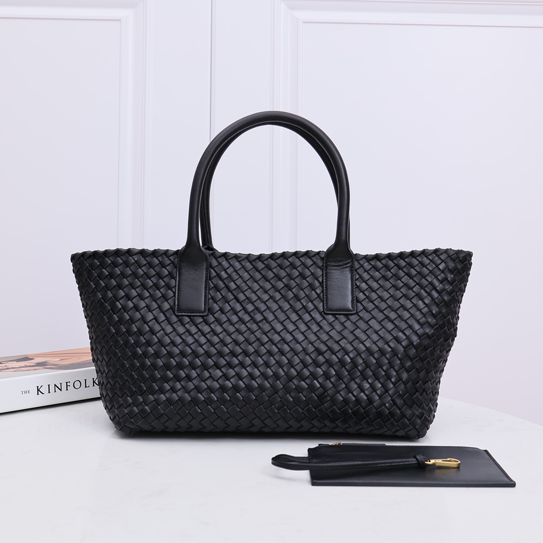 CABAT Double-Sided Woven Handheld Tote Bag