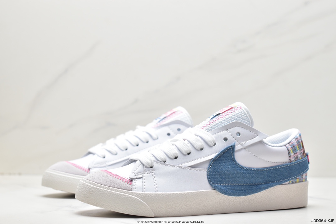 120 Nike Blazer Low'77 Jumbo 白粉经典百搭低帮开拓者休闲运动板鞋 DQ7741-141