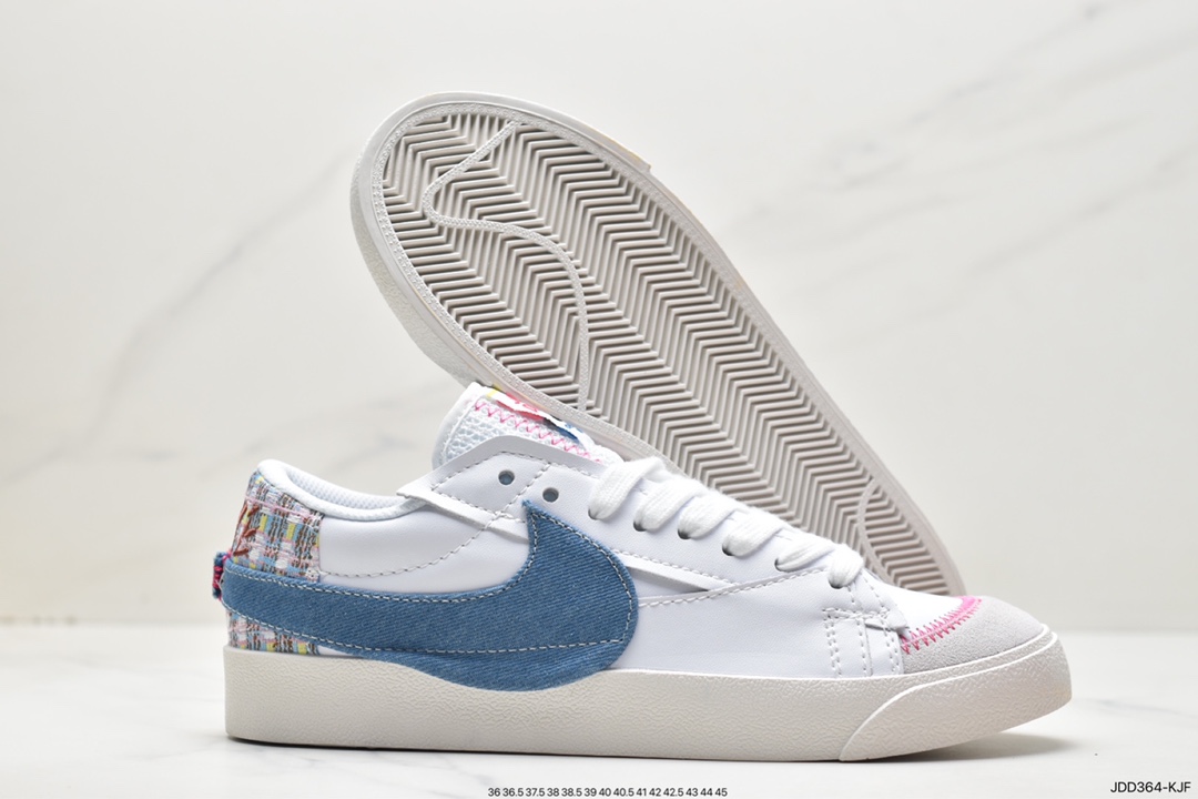 120 Nike Blazer Low'77 Jumbo 白粉经典百搭低帮开拓者休闲运动板鞋 DQ7741-141