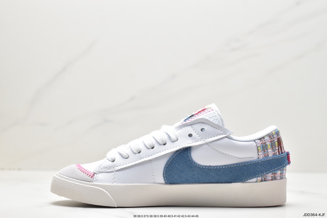 120 Nike Blazer Low'77 Jumbo 白粉经典百搭低帮开拓者休闲运动板鞋 DQ7741-141