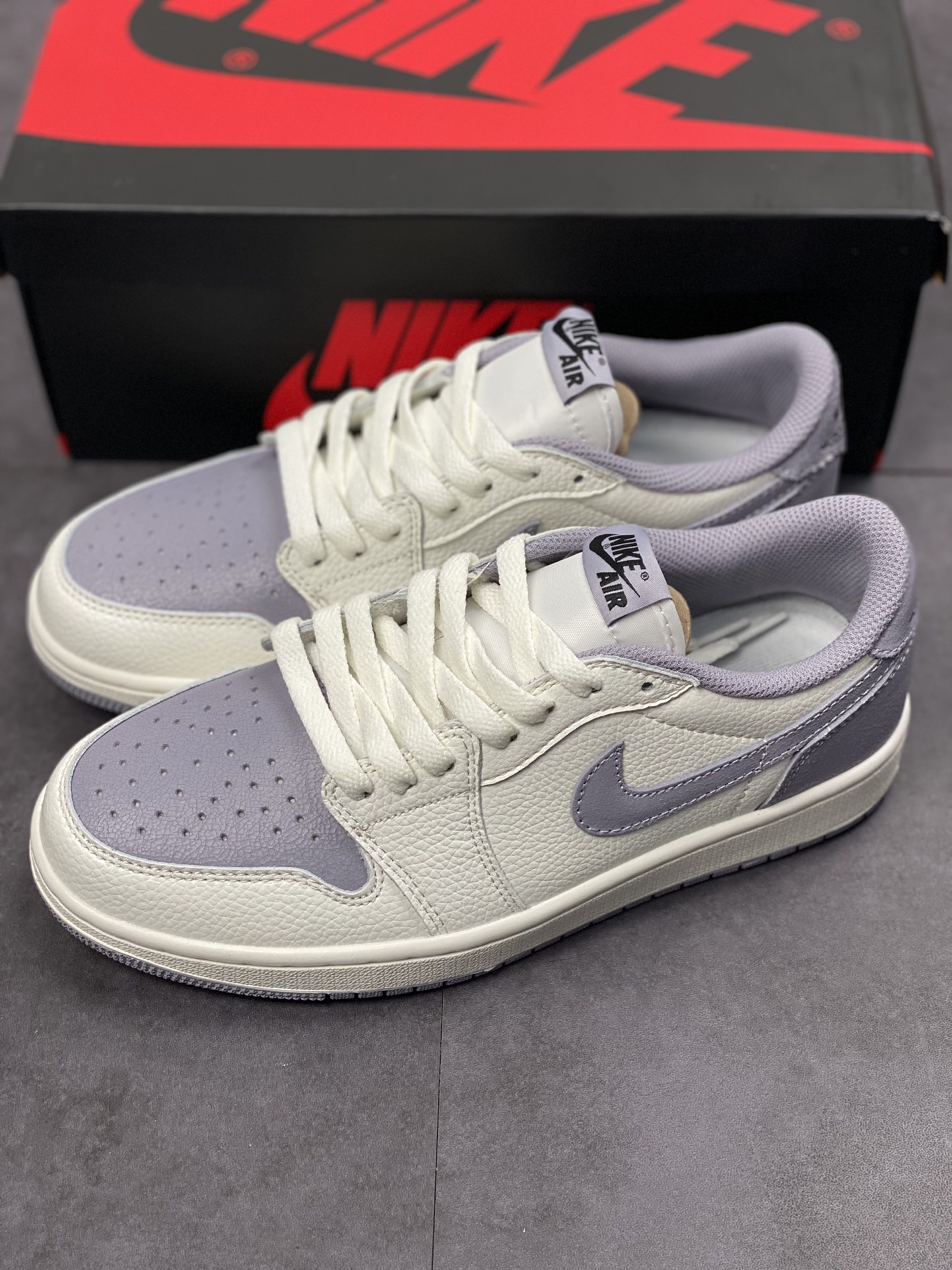 Air Jordan 1 LOW OG ”Atmosphere Grey” new Baibai ash AJ1 Joe 1 Low casual board shoes CZ0790-101