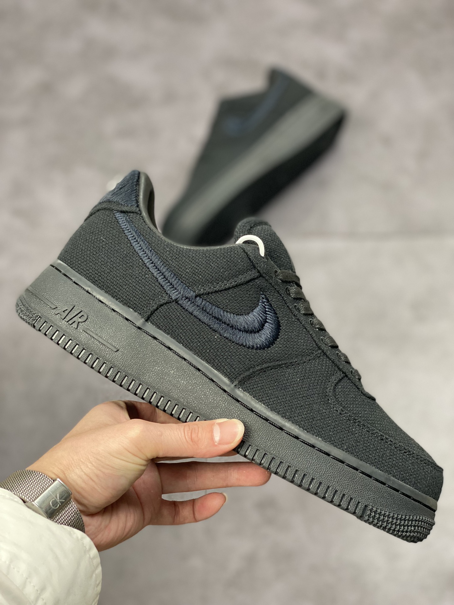 Nike Air Force 1 Low 07 Stussy Black Samurai CZ9084-001