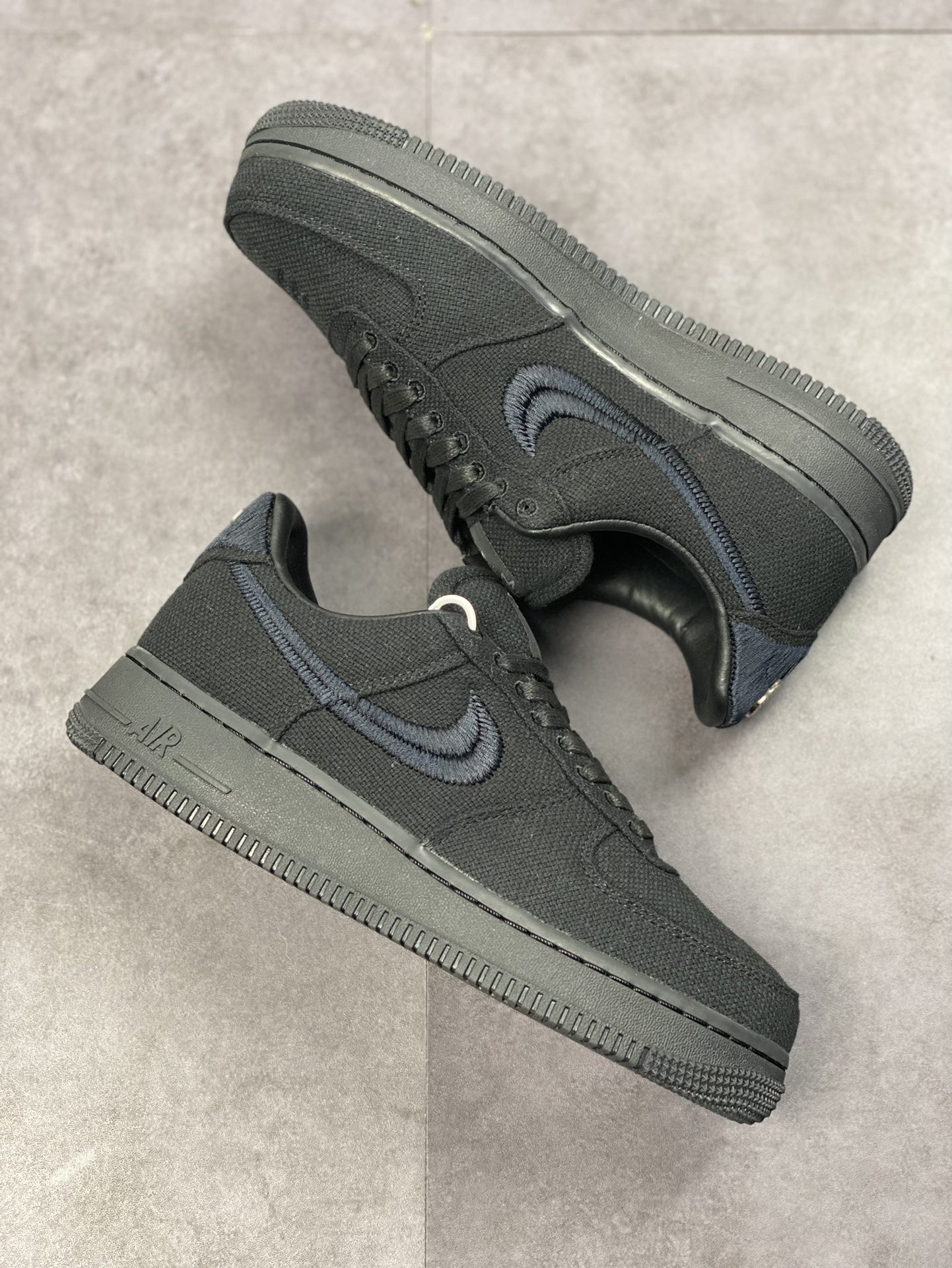 Nike Air Force 1 Low 07 Stussy Black Samurai CZ9084-001