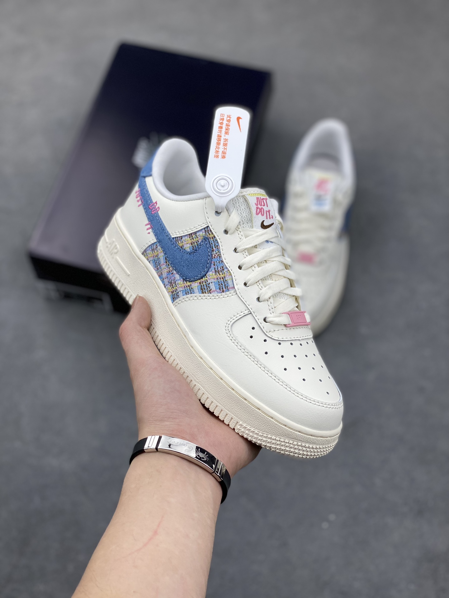Nike Air Force 1 Low 'Light Cream Blue' Casual Sneakers - FJ7740-141 2 i1681507150 3294 0