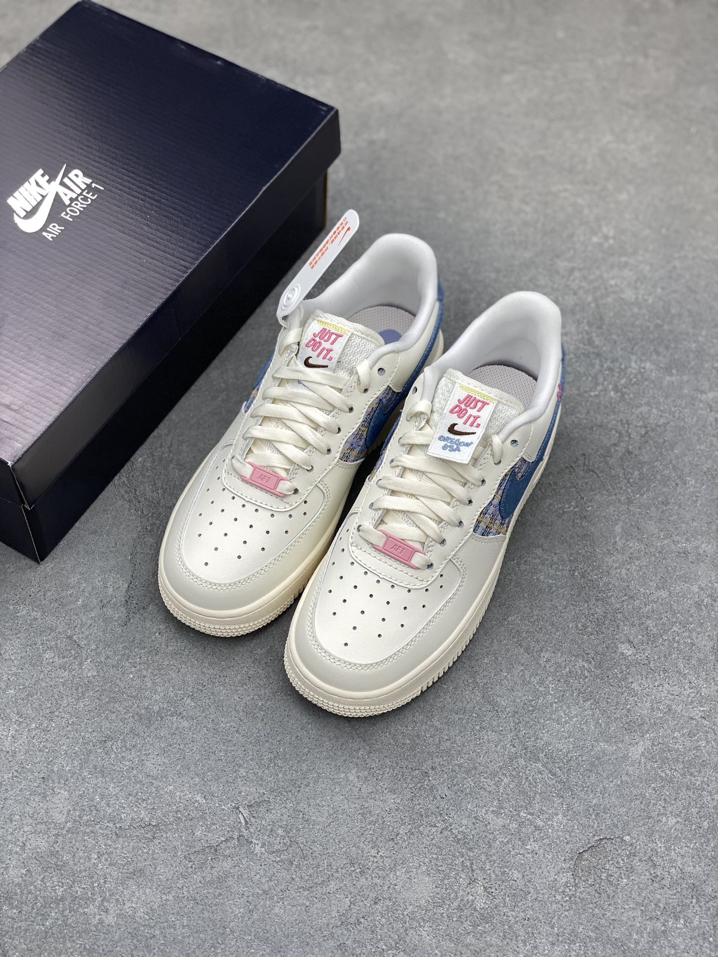 Nike Air Force 1 Low 'Light Cream Blue' Casual Sneakers - FJ7740-141 9 i1681507150 6168 7