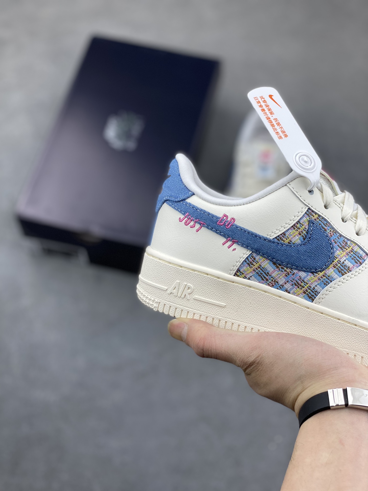 Nike Air Force 1 Low 'Light Cream Blue' Casual Sneakers - FJ7740-141 6 i1681507150 8156 4