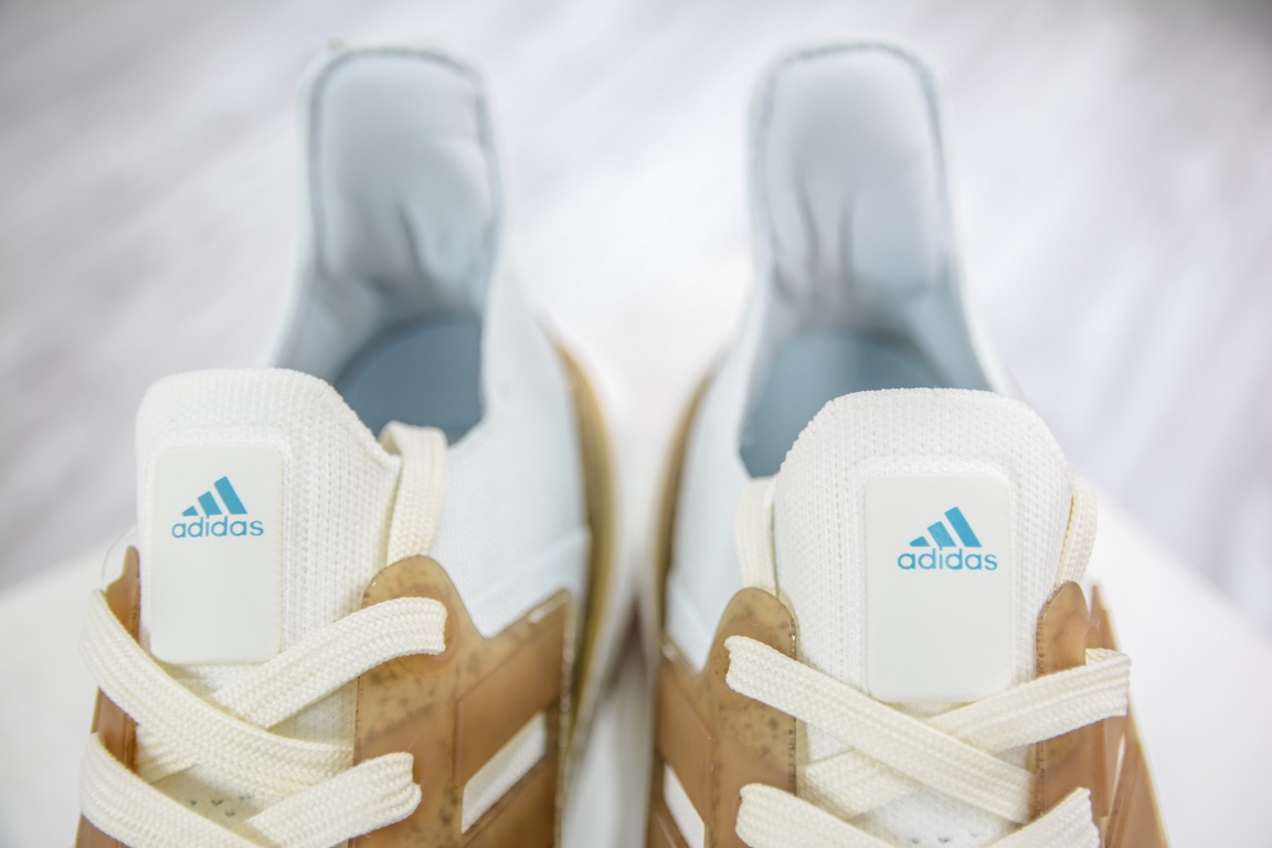 Adidas Pure Boost 2023 Light ”Made With Nature” 23 Edition Jogging Shoes ”Knitted Light Green Blue Brown” GX9141