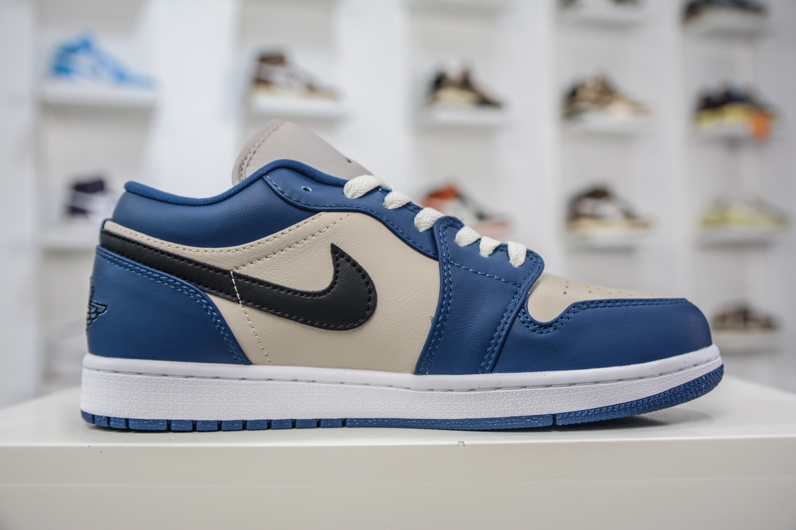 200 原装Air Jordan 1 Low 蓝灰脚趾 AJ1乔1低帮休闲板鞋 DC0774-402