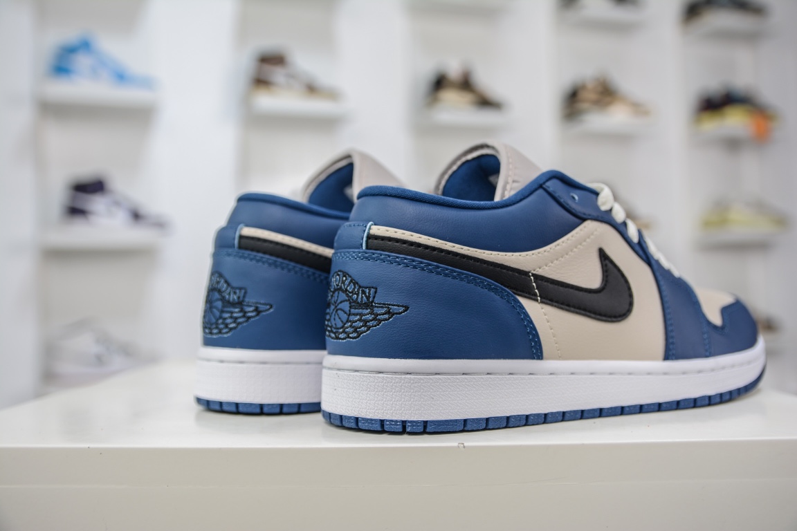 200 原装Air Jordan 1 Low 蓝灰脚趾 AJ1乔1低帮休闲板鞋 DC0774-402