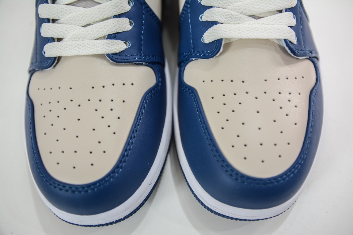 200 原装Air Jordan 1 Low 蓝灰脚趾 AJ1乔1低帮休闲板鞋 DC0774-402
