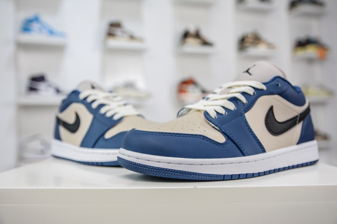 200 原装Air Jordan 1 Low 蓝灰脚趾 AJ1乔1低帮休闲板鞋 DC0774-402