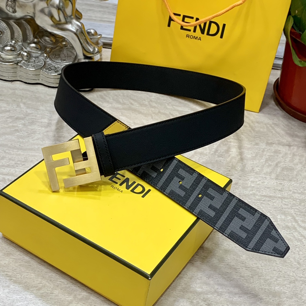 FENDl宽40MM双面原版小牛皮搭