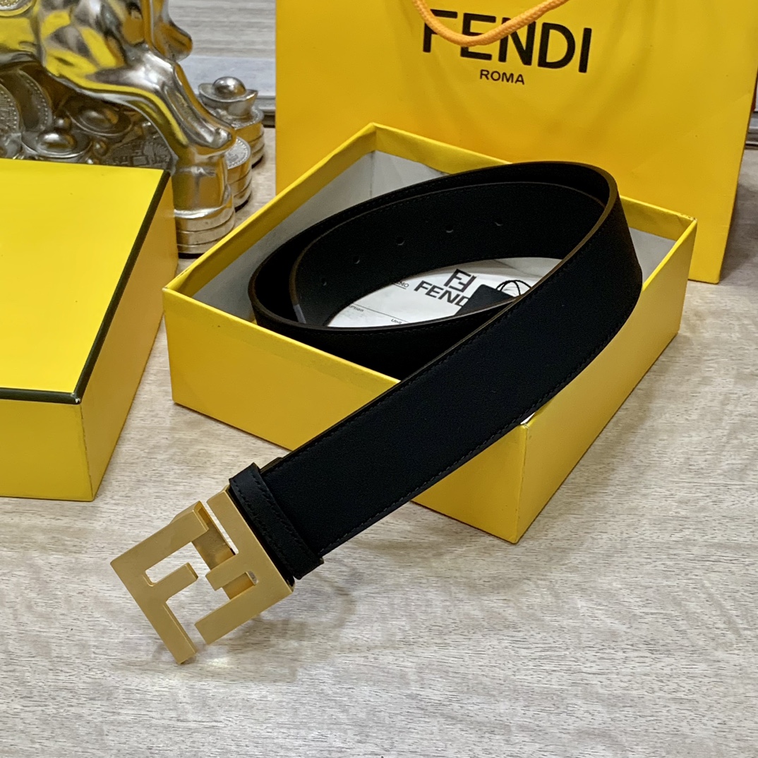 FENDl宽40MM双面原版小牛皮搭