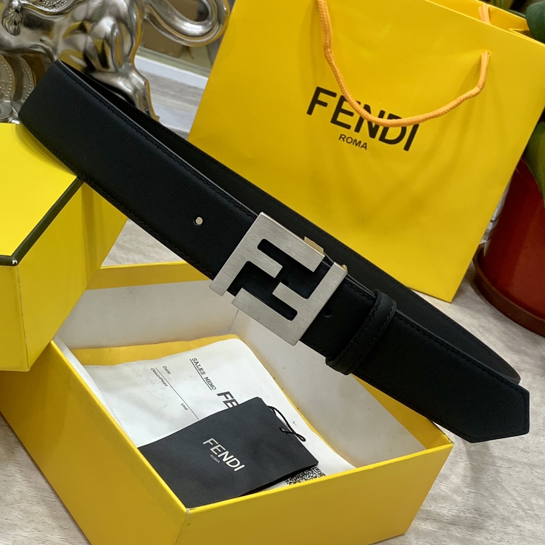 FENDl宽40MM双面原版小牛皮搭