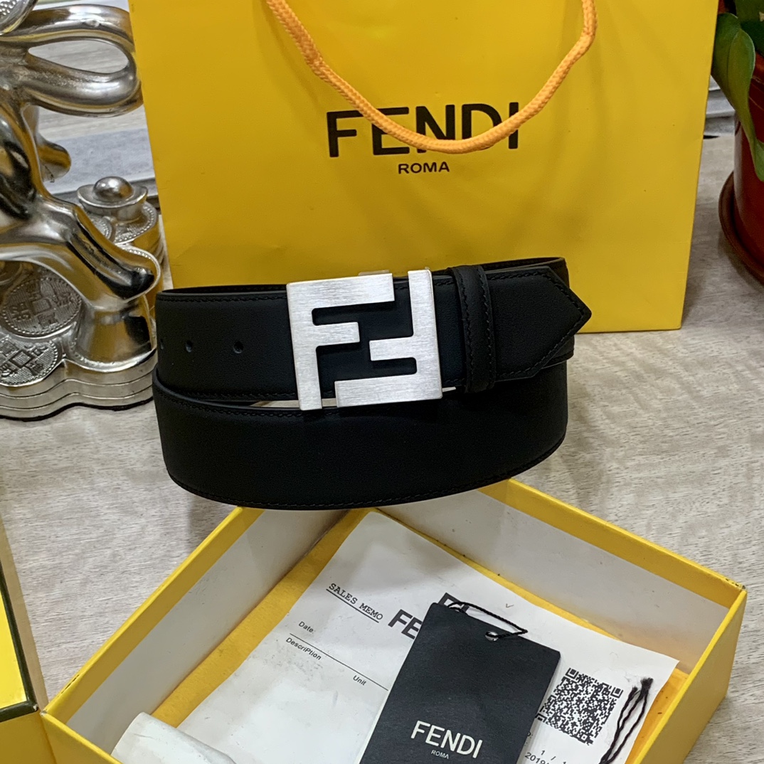 FENDl宽40MM双面原版小牛皮搭