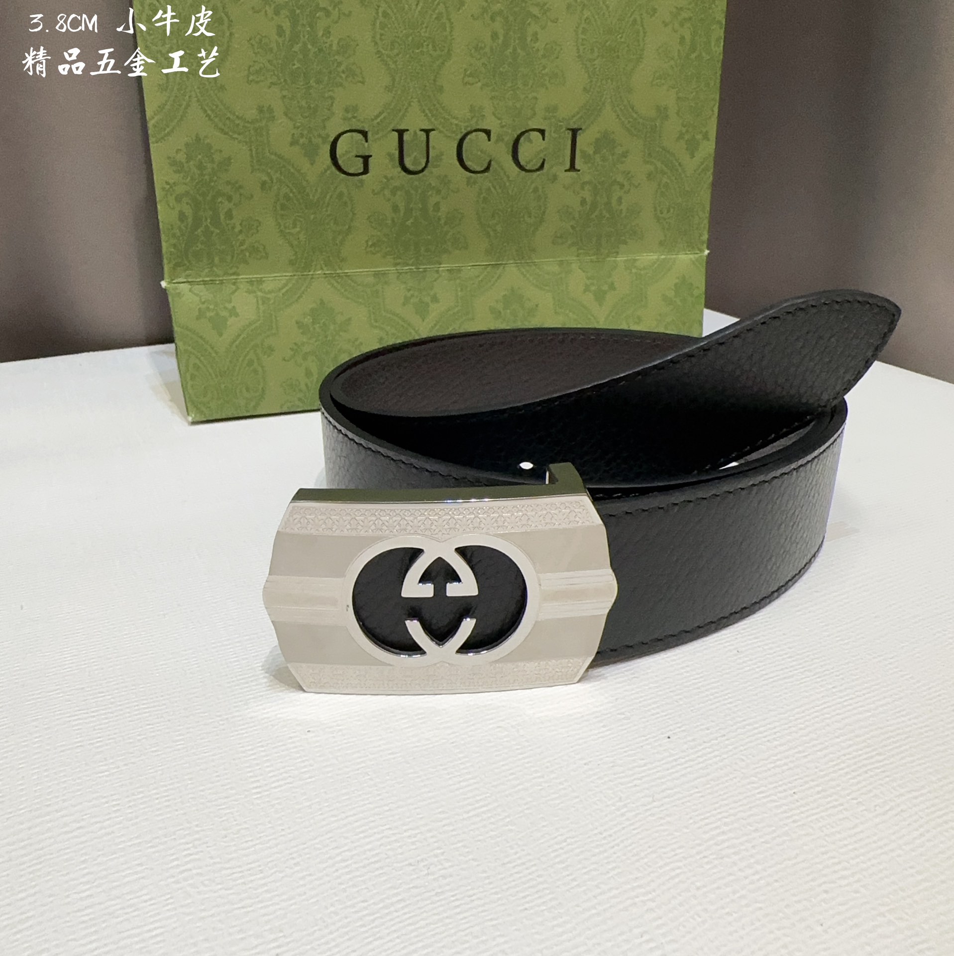 GUCCi古琦男士宽度3.8CM简单