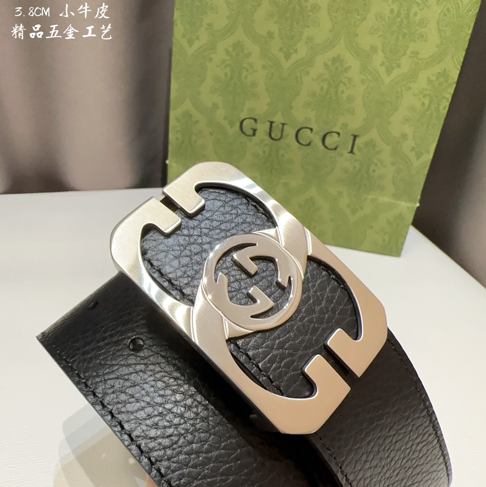 GUCCi古琦男士宽度3.8CM简单