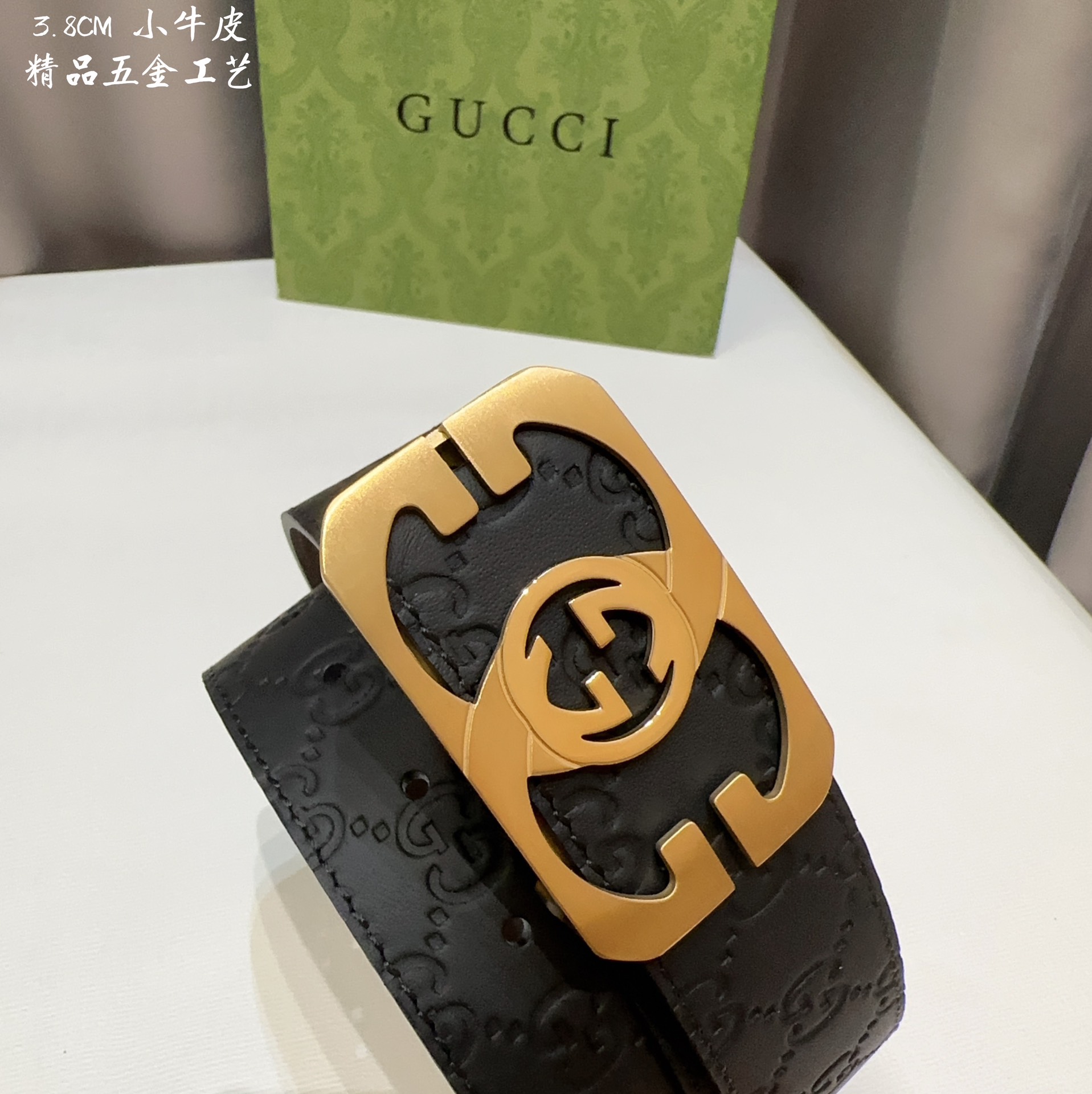 GUCCi古琦男士宽度3.8CM简单