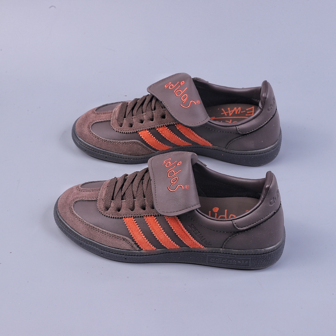 South Korean platform designated QLYH header version ”shukyu” x ewax xadidas Originals handball SPZL lightweight wear resistance, anti -slip, low -help HP6694