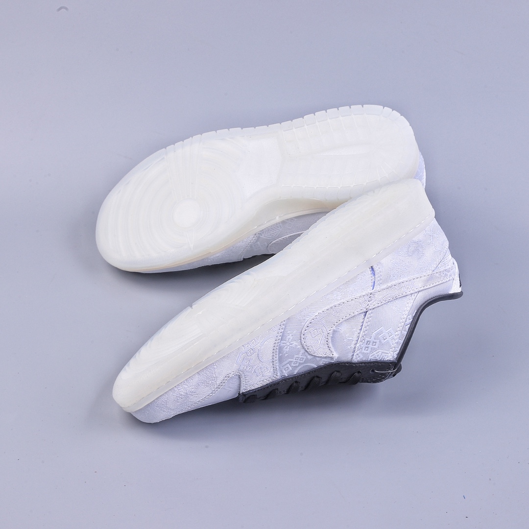 220 Fragment Design x CLOT x Nike 陈冠希 耐克 藤原浩闪电板鞋 白色男女同款 FN0315-110