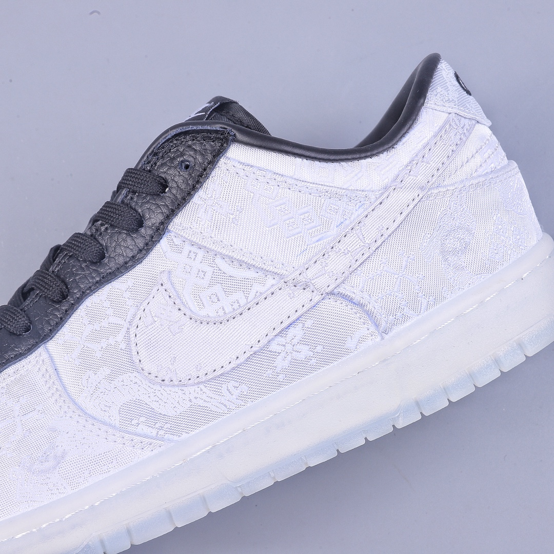 220 Fragment Design x CLOT x Nike 陈冠希 耐克 藤原浩闪电板鞋 白色男女同款 FN0315-110