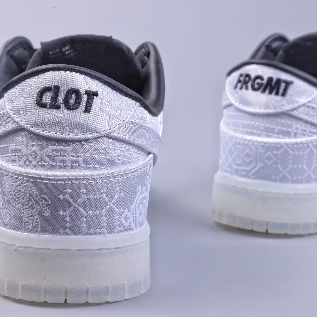 220 Fragment Design x CLOT x Nike 陈冠希 耐克 藤原浩闪电板鞋 白色男女同款 FN0315-110