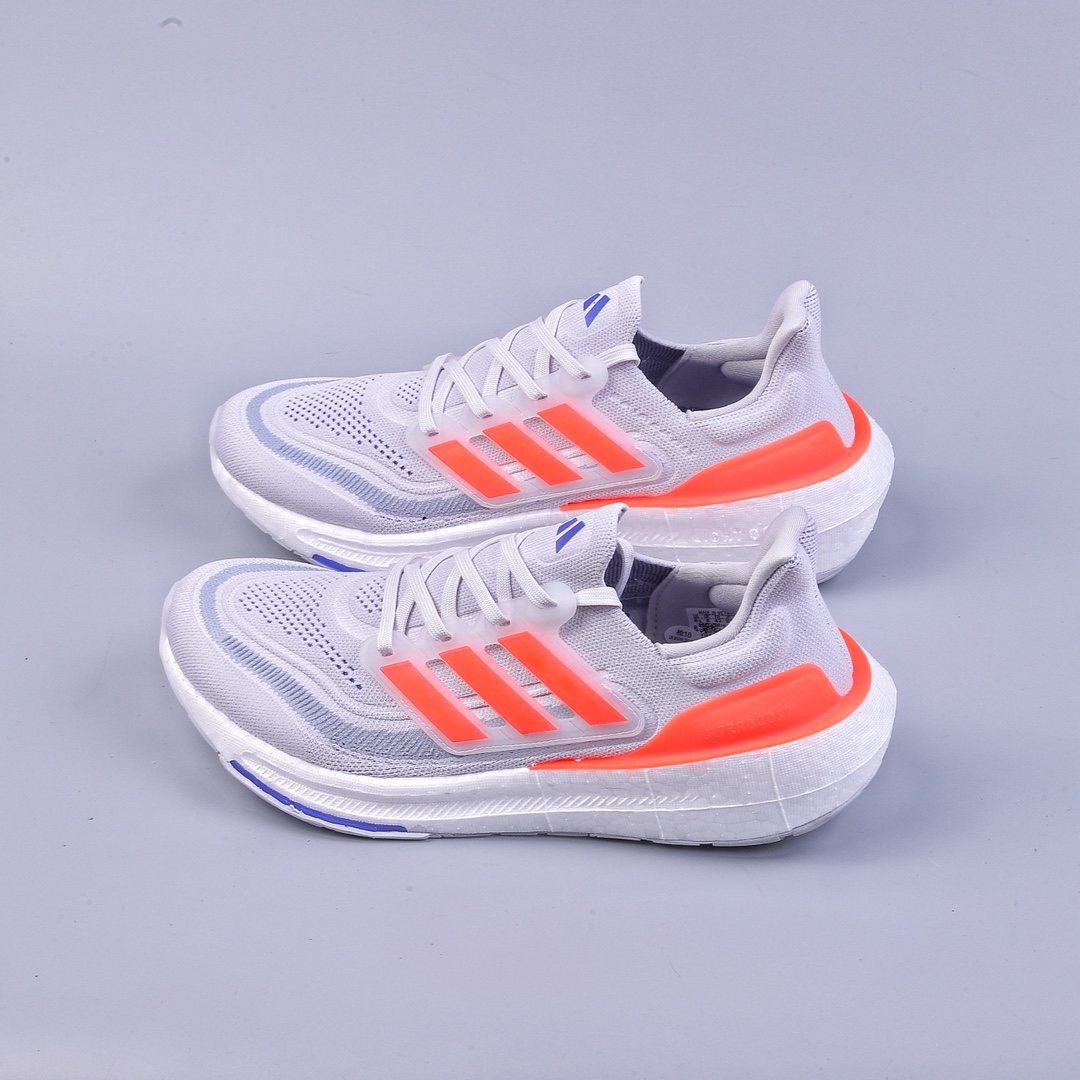 Adidas Ultra Boost Light UB2023 series low-top sock-style knitted breathable cushioning casual sports jogging shoes HQ6338