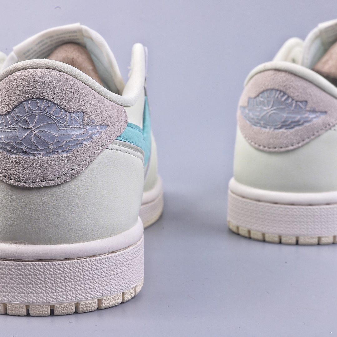 240 湖南版 乔1 AJ1 低帮 倒钩 蒂芙尼联名 Air Jordan 1 Low 乔丹一代经典低帮篮球鞋 CZ0790-100