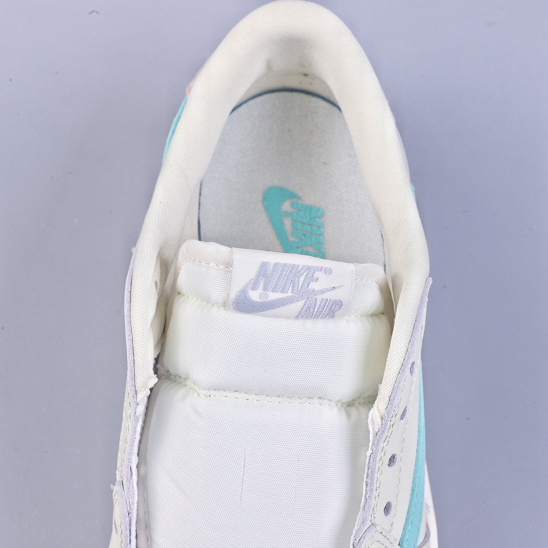240 湖南版 乔1 AJ1 低帮 倒钩 蒂芙尼联名 Air Jordan 1 Low 乔丹一代经典低帮篮球鞋 CZ0790-100