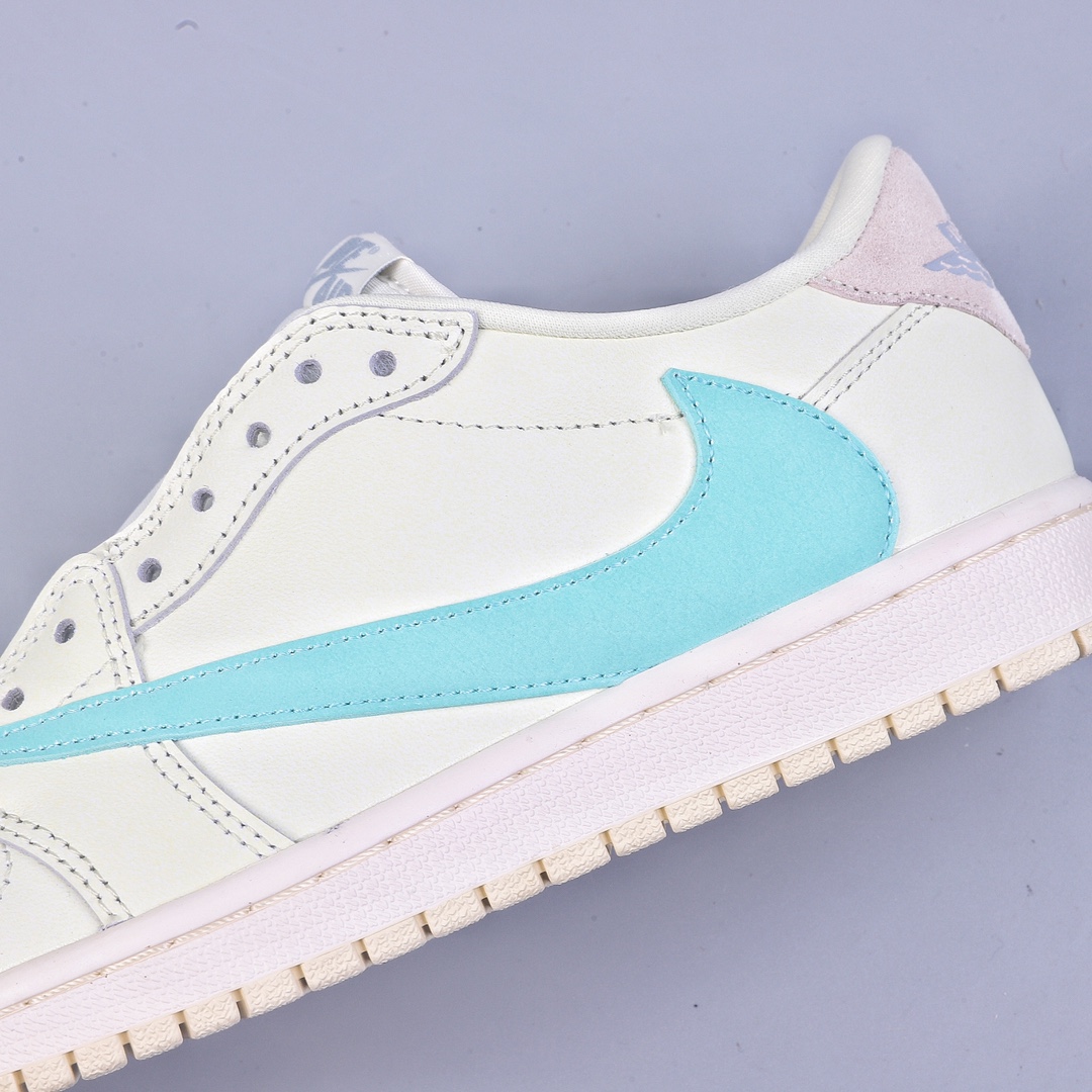 240 湖南版 乔1 AJ1 低帮 倒钩 蒂芙尼联名 Air Jordan 1 Low 乔丹一代经典低帮篮球鞋 CZ0790-100
