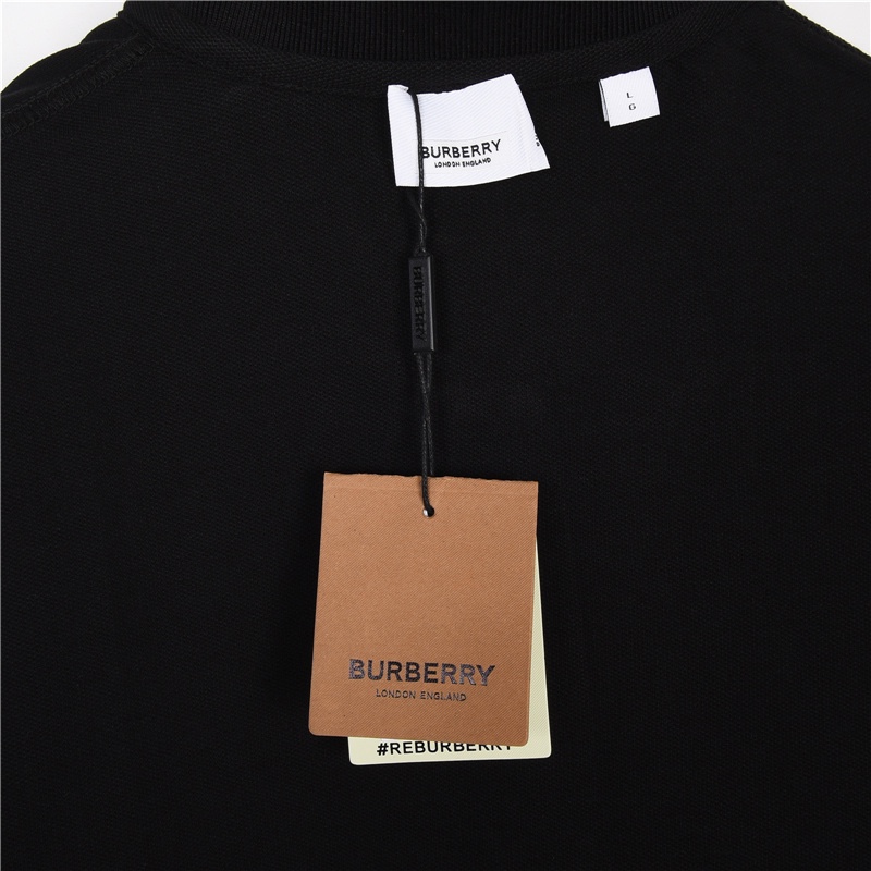 Burberry巴宝莉BBR 24ss 胸口麦穗刺绣短袖polo衫