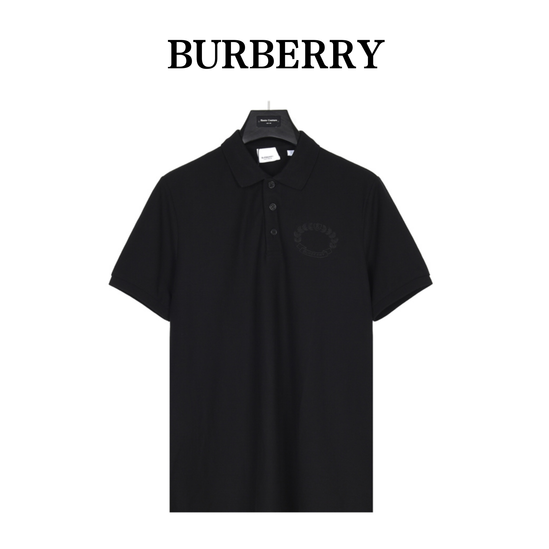 Burberry巴宝莉BBR 24ss 胸口麦穗刺绣短袖polo衫