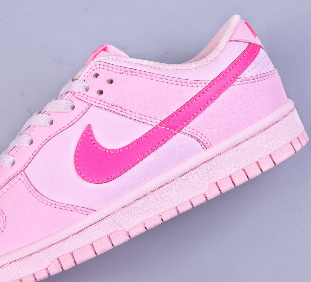 220 K版Nike SB Dunk Low Triple Pink 芭比荧光粉 DH9765-600
