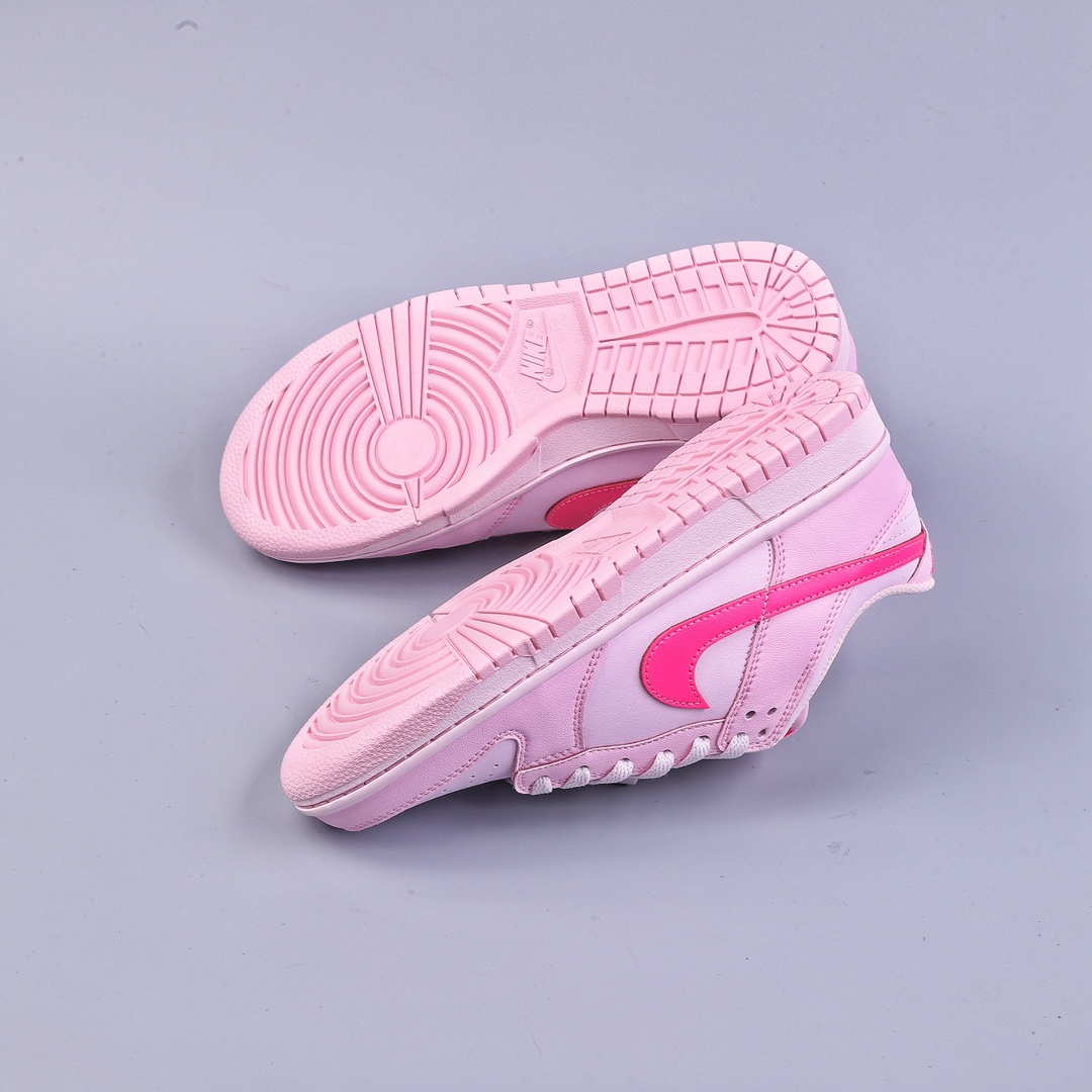 220 K版Nike SB Dunk Low Triple Pink 芭比荧光粉 DH9765-600