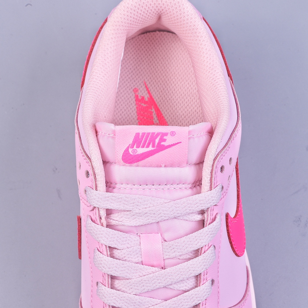 220 K版Nike SB Dunk Low Triple Pink 芭比荧光粉 DH9765-600