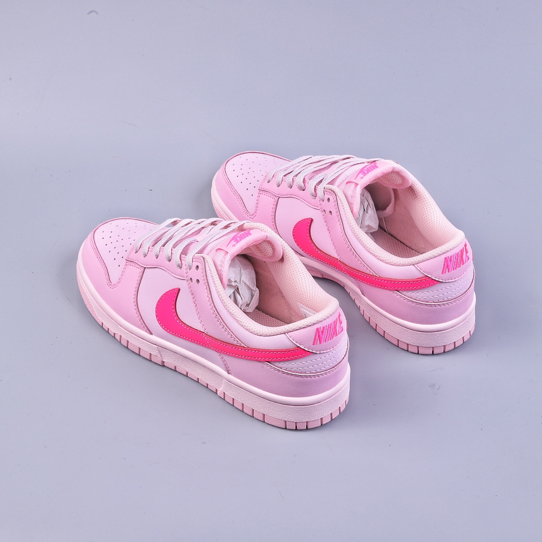 220 K版Nike SB Dunk Low Triple Pink 芭比荧光粉 DH9765-600