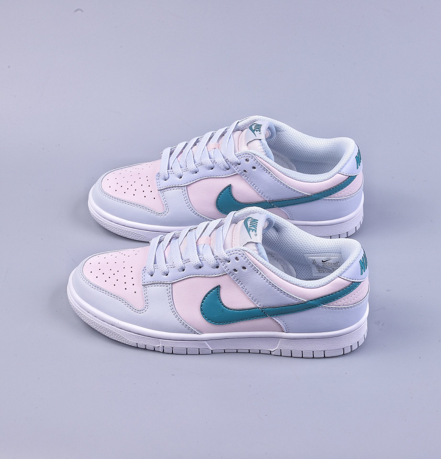 220 K版NK Dunk Low ”Mineral Teal” 浅蓝粉绿钩 低帮休闲运动板鞋 FD1232-002
