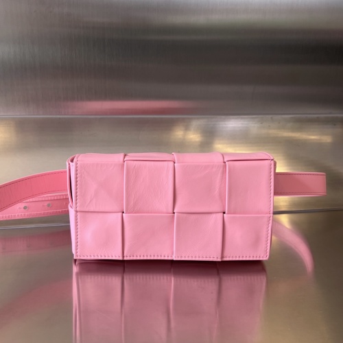 Bottega Veneta Pink Intrecciato Leather Belt Bag 1 Bottega Veneta Pink Intrecciato Leather Belt Bag